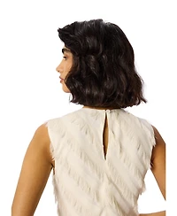 Whistles Women's Fringe Textured Midi Dress