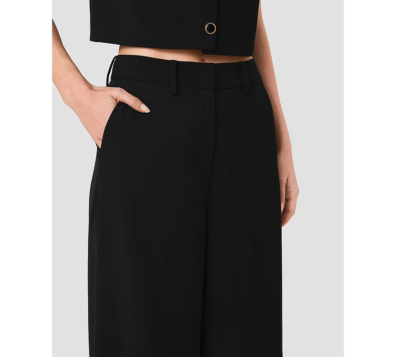 French Connection Women's Harry High-Waist Wide-Leg Pants