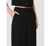French Connection Women's Harry High-Waist Wide-Leg Pants