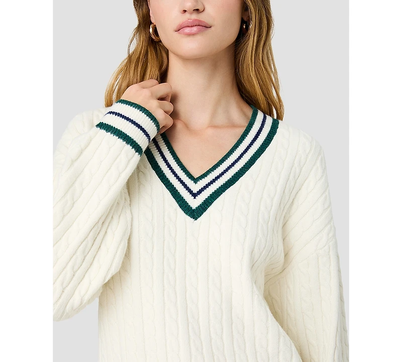French Connection Women's Aleyna V-Neck Oversized Sweater