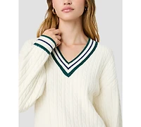 French Connection Women's Aleyna V-Neck Oversized Sweater