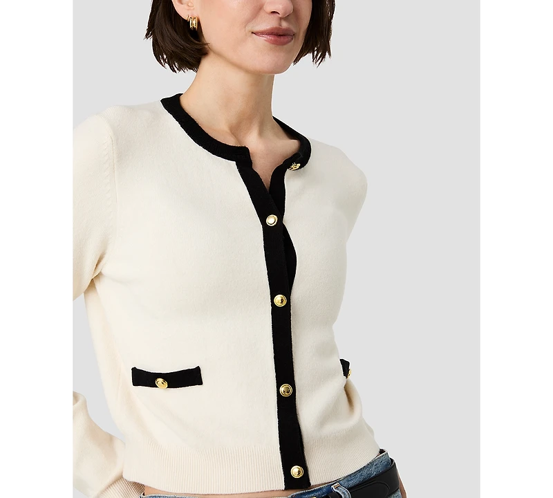 French Connection Women's Button-Front Fitted Cardigan