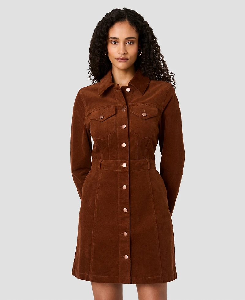 French Connection Women's Casey Collared Long-Sleeve Mini Dress