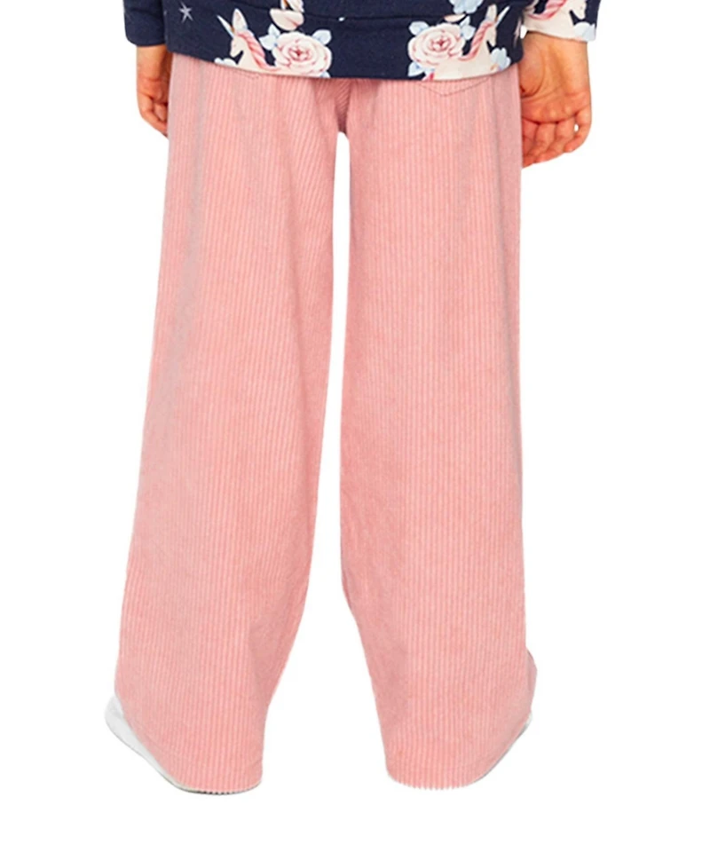 Deux par Little and Big Girl (6Y - 14Y) Stretch Corduroy Wide Leg Pants