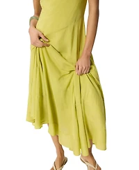 Whistles Women's V-Neck Tiered Sleeveless Midi Dress