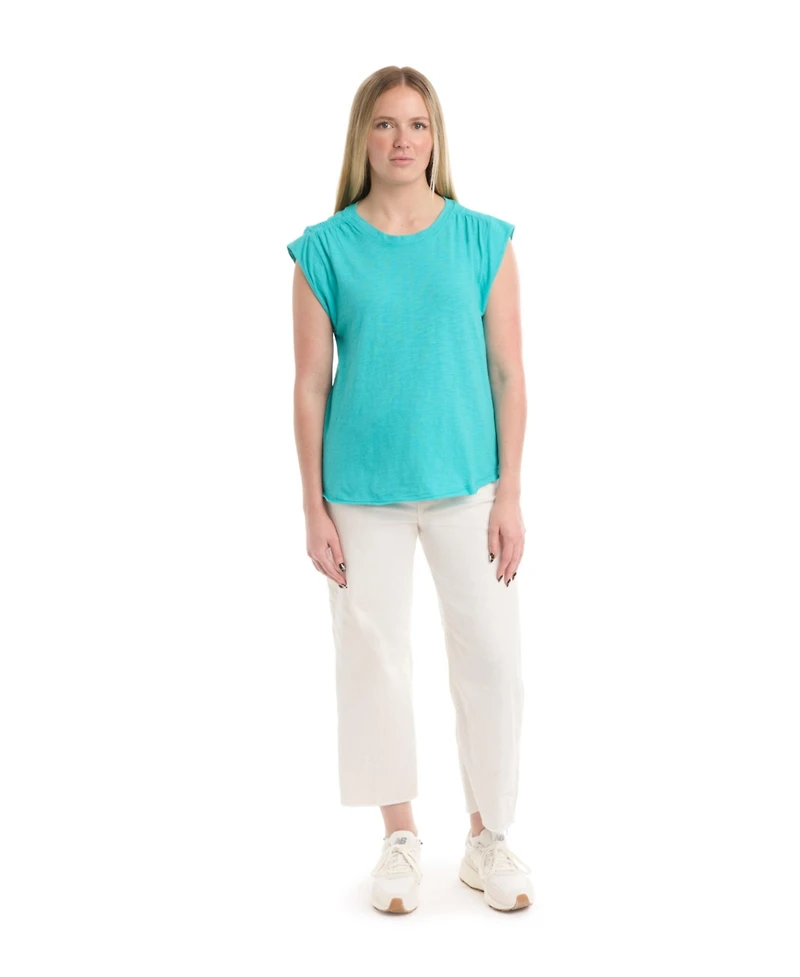 Wilt Women's Ruched Shoulder Tee