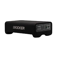 Kicker 10" Powered Down-Firing Subwoofer Enclosure Built-In Amplifier Bass System - 53PL7TDF10