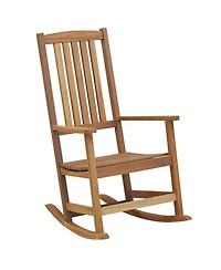 Gymax Rocking Chair High-Back Outdoor Rocker with Smooth Rocking Base for Backyard