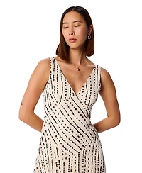 Whistles Women's Dashed Spot Dobby Maxi Dress