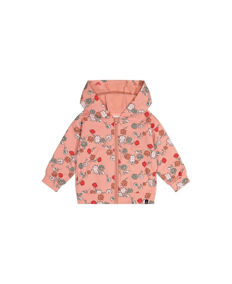 Deux par Little and Big Girl (6Y - 8Y) French Terry Hooded Cardigan Sweatshirts