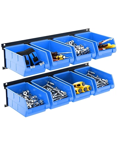 Xdovet Wall Mounted Tool Storage Rack Tracks Garage Shop Organizer