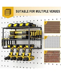 Xdovet Power Tool Organizer Drill Holder Wall Mounted Rack