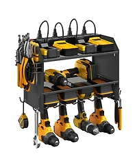 Xdovet Power Tool Organizer Wall Mount Charging Station 8 Outlet Rack Holder