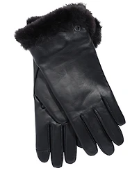 Lauren Ralph Women's Plush Lined Leather Gloves
