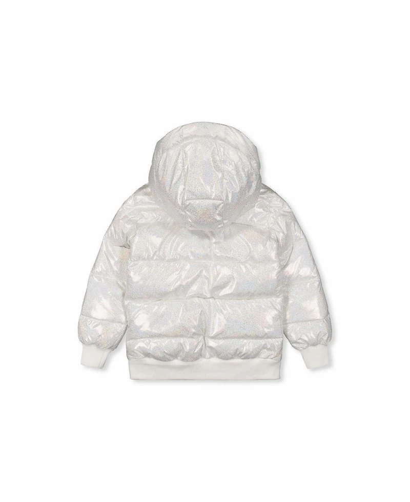 Deux par Deux Little and Big Girl Winter Puffy Jacket Glitter