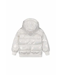 Deux par Deux Little and Big Girl Winter Puffy Jacket Glitter