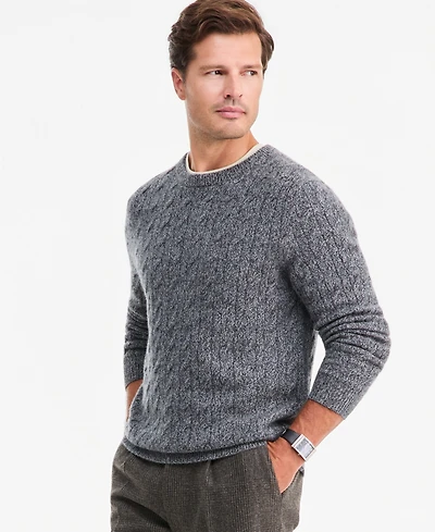 Club Room Men's Premium Cashmere Cable-Knit Crewneck Sweater, Macy's Exclusive