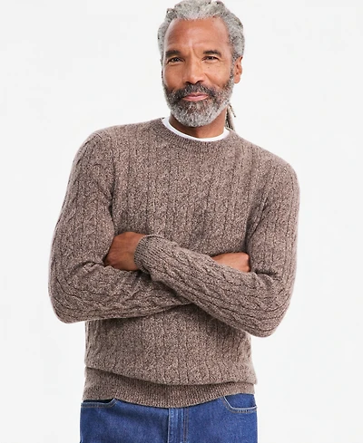 Club Room Men's Premium Cashmere Cable-Knit Crewneck Sweater, Macy's Exclusive
