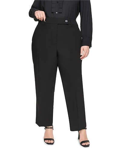 Karl Lagerfeld Paris Plus Mid-Rise Ankle Pants