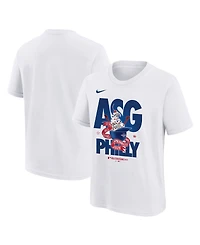 Nike Big Boys and Girls White 2026 Mlb All-Star Game Ice Cream Helmet T-Shirt