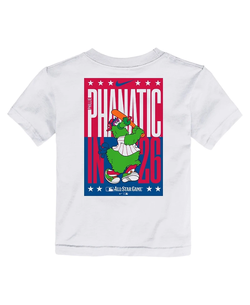 Nike Toddler White 2026 Mlb All-Star Game Phillie Phanatic T-Shirt
