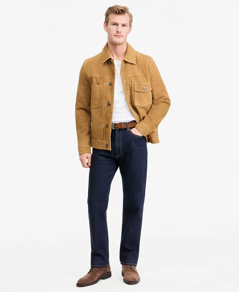 Ted by Baker Men's Suede Trucker Jacket