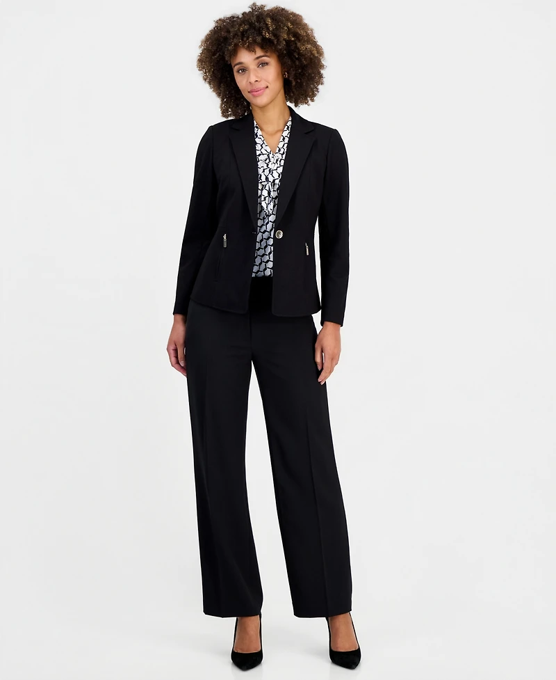 Kasper Women's Notch-Collar Single-Button Jacket