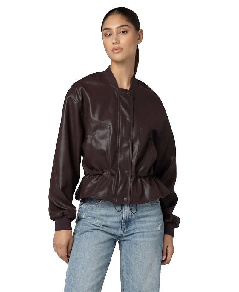Blank Nyc Women's Overdrive Collarless Peplum Jacket