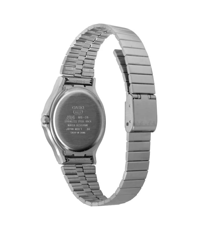 Casio Men's Japanese Quartz Silver-Tone Stainless-Steel Watch 38.8mm