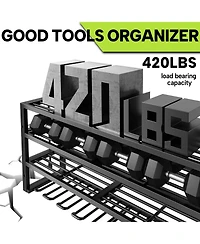 Xdovet Power Tool Organizer Wall Mount Charging Station Drill Holder Garage Rack