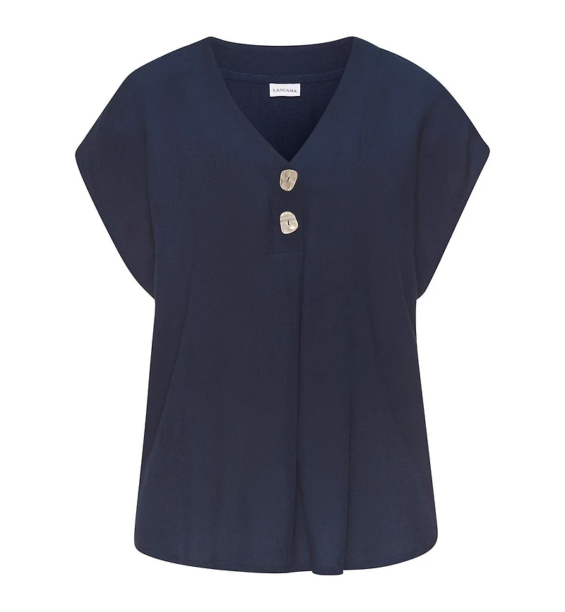 Lascana Women's Button Detail Blouse Shirt