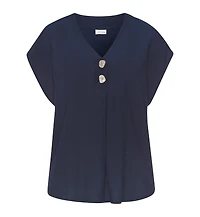 Lascana Women's Button Detail Blouse Shirt