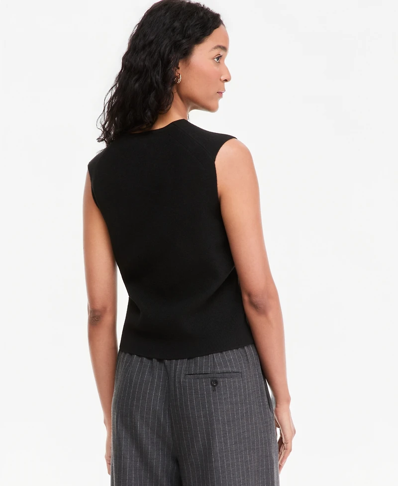 On 34th Women's V-Neck Button-Front Sweater Vest , Macy's Exclusive