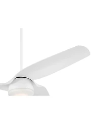 Casa Vieja 54" Sierra Modern Indoor Outdoor Ceiling Fan 3 Blade Led Light Remote Control Finish Bedroom Patio Damp Rated