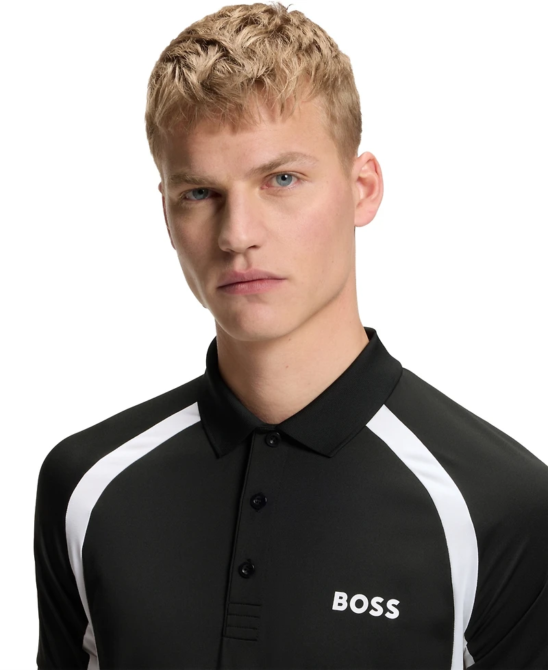 Boss by Hugo Men's Active Quick-Dry Stretch Slim-Fit Polo Shirt