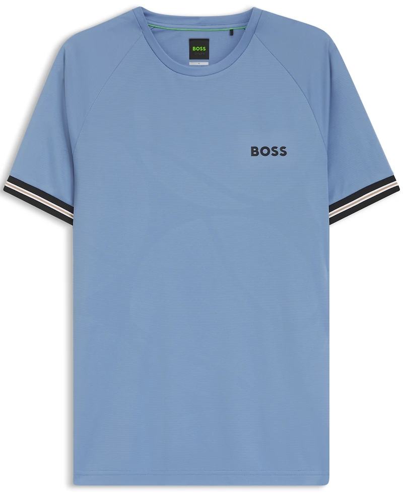 Boss by Hugo Men's Active Tennis-Ball Embossing Slim-Fit T-Shirt