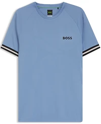 Boss by Hugo Men's Active Tennis-Ball Embossing Slim-Fit T-Shirt
