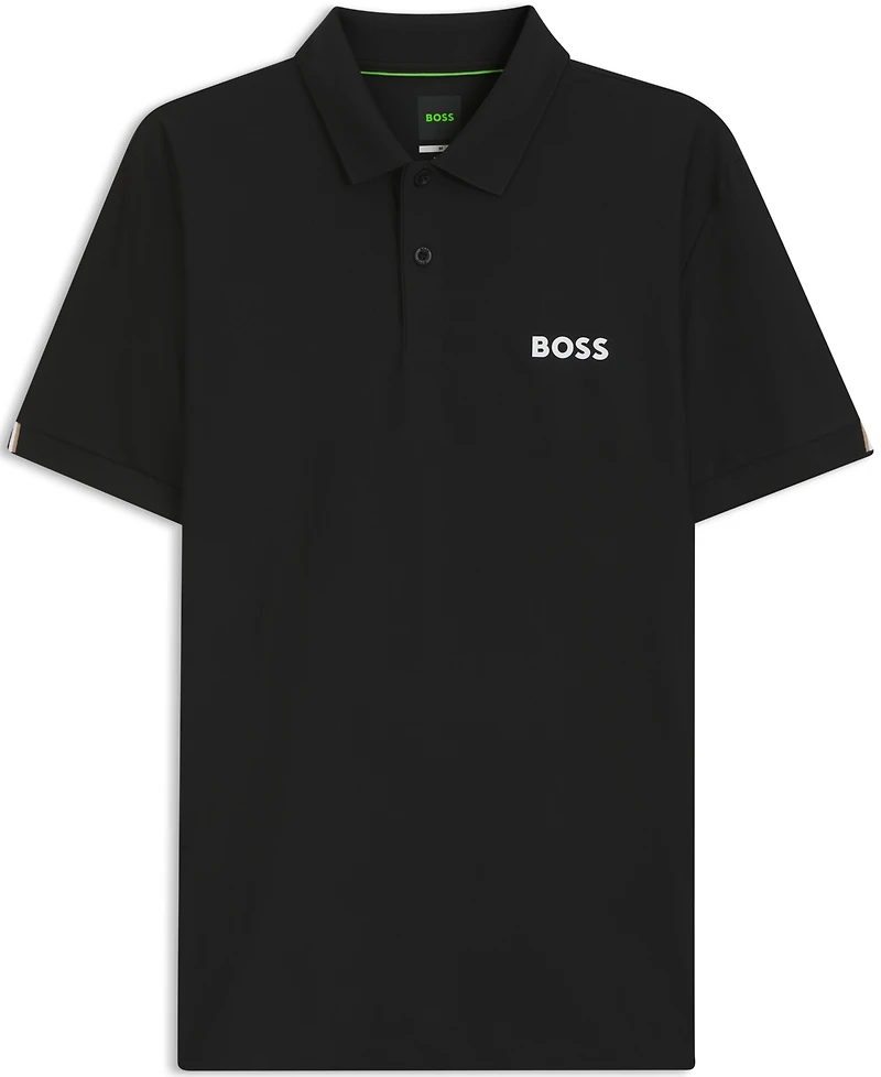 Boss by Hugo Men's Four-Way Stretch Stripe-Jersey Slim-Fit Polo Shirt