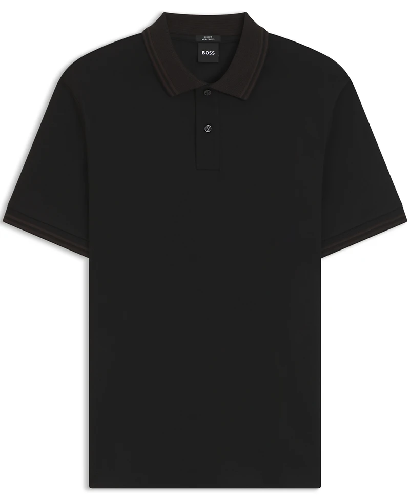 Boss by Hugo Men's Mercerized-Cotton Slim-Fit Polo Shirt