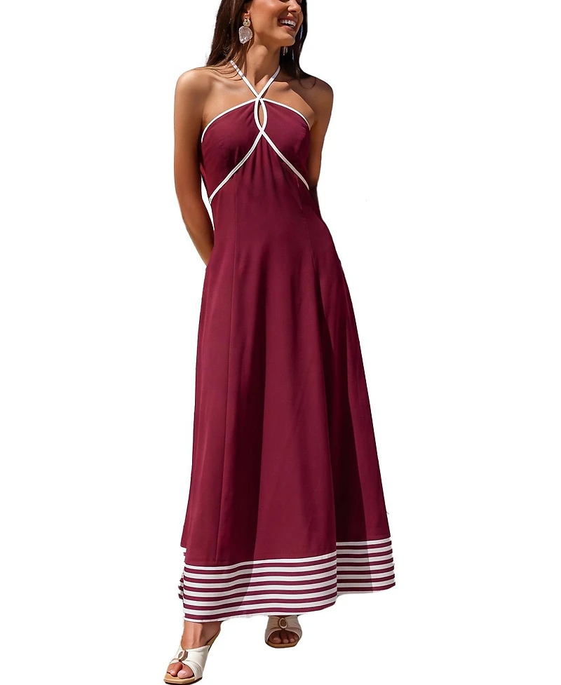 Cupshe Women's One Red Maxi Beach Dress