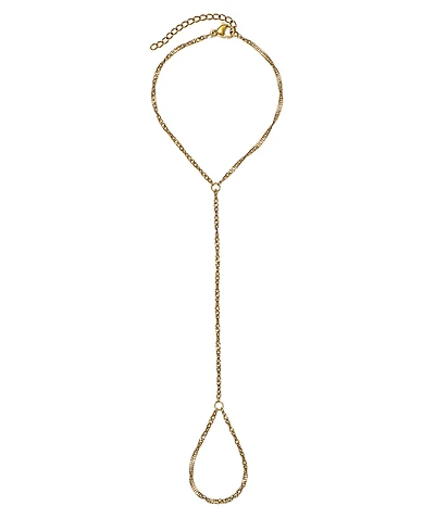 Adornia Tarnish Resistant Gold V Handchain