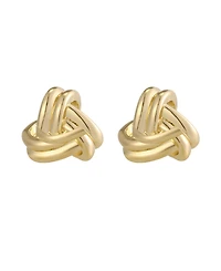 Adornia Gold-Plated Knot Stud Earrings