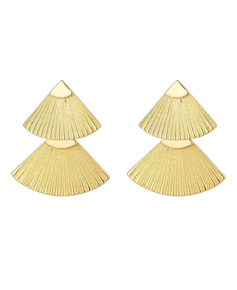 Adornia Gold Honore Statement Earrings