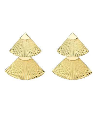 Adornia Gold Honore Statement Earrings