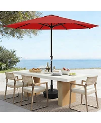 Gnuadz 12Feet Patio Umbrella Push Tilt Crank 8 Ribs Outdoor Table Garden Pool