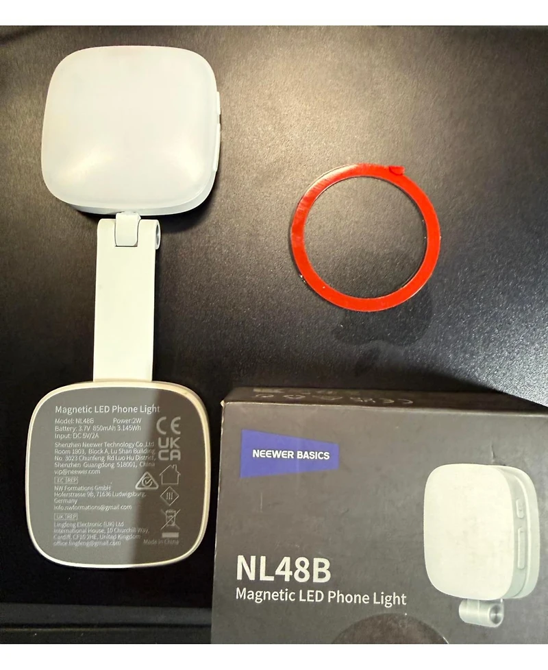 Neewer NL48B Ring Light with CRI95 for select iPhone models