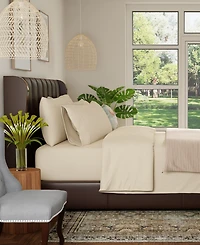 Color Sense 1200-Thread Count Cotton Blend 6-Piece Sheet Set