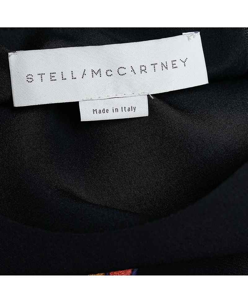 Pre-Owned Stella Mccartney Women's Embroidered Patch Crepe Long Sleeve Top