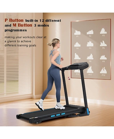 Zeny New Treadmills for Home, 3.5HP Hydraulic System Auto Foldable Treadmill with Incline,10MPH 350Lbs Weight Capacity Electric Treadmills