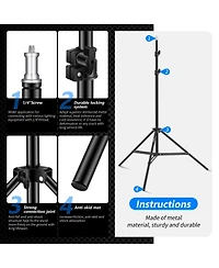 Neewer Photography Light Stand with 6.6feet, 200cm, 17.6lb